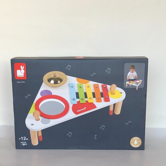 Janod Wooden Musical Table Confetti - Children's Musical Instrument New Sealed - Picture 6 of 12